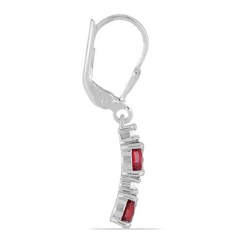 BUY 925 STERLING SILVER NATURAL GARNET GEMSTONE EARRINGS